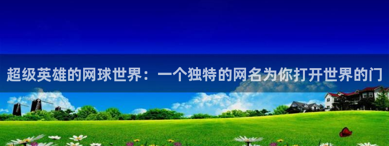 TOP1体育app电子游戏：超级英雄的网球世界：一个独特的网名为你打开世界的门
